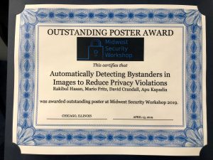 Outstanding Poster Award at MSW 2019